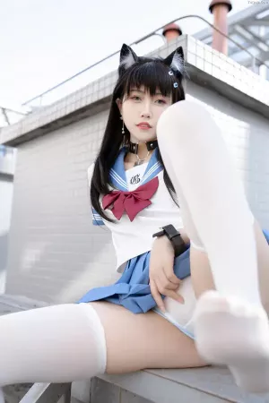 Coser美女不呆猫 NO.041 天台小m猫 主题写真 [96P]