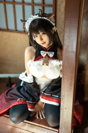 Coser美女蠢沫沫No.222 – 牛牛女仆 主题写真 [15P]