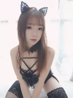 动漫博主雪晴Astra - NO.005 黑猫猫 主题写真 [64P]