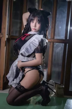 Coser美女抱走莫子aa-No.024 - 黑絲貓咪小女仆電子版 主题写真 [44P]