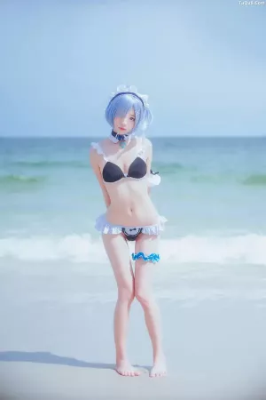 动漫博主桜桃喵No.043 - 蕾姆COS 主题写真 [48P]