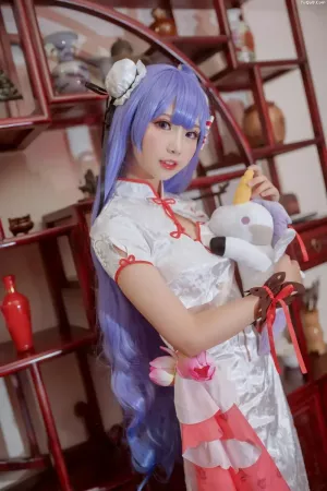 Coser美女面饼仙儿 NO.148 独角兽旗袍 主题写真 [20P]