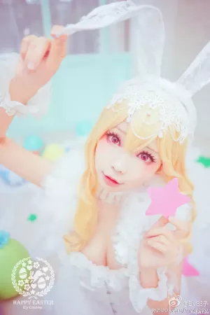 Coser妹子_ElyEE子_No.014 兔耳白礼服 主题写真 [9P]