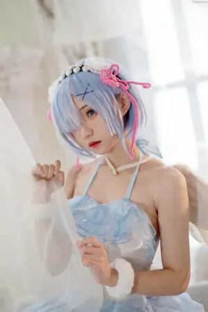 动漫博主_花柒hana_No.001 – 蕾姆大天使 主题写真 [19P]