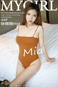 [MyGirl美媛馆]Vol.310_嫩模徐微微mia床上全裸上身露豪乳无内黑丝裤袜翘臀诱惑写真44P