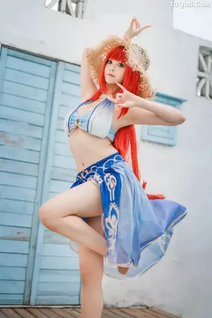 Coser美女蜜汁猫裘No.109 – 原神 妮露泳装 主题写真 [21P]