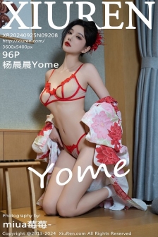 [XiuRen秀人网]No.9208_女神杨晨晨性感红色花朵服饰露红色情趣内衣秀丰腴身材诱惑写真96P
