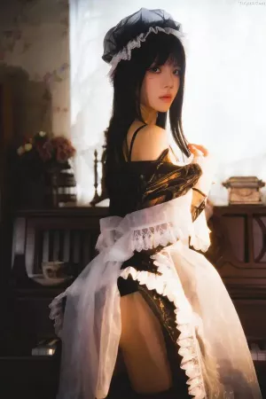 动漫博主桜桃喵No.212 - 2023年12月 透明女仆 主题写真 [46P]