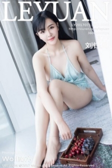 [LeYuan星乐园]Vol.045_女神刘钰儿居家蓝色吊带蕾丝睡裙秀傲人豪乳完美曲线写真37P