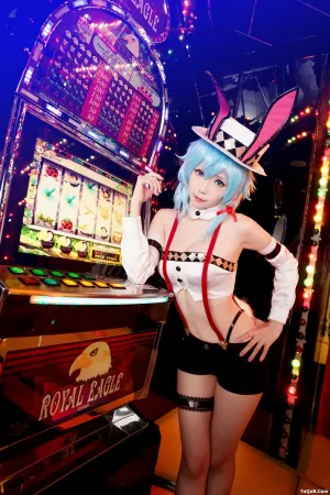 Coser妹子_ElyEE子_No.022 诗乃-荷官 主题写真 [32P]