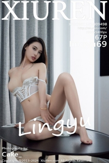 [XiuRen秀人网]No.9498_模特Lingyu69性感法式白色蕾丝内衣配白丝袜秀曼妙身姿诱惑写真67P