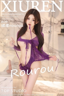[XiuRen秀人网]No.9876_模特媃柔rourou私房性感紫色情趣服饰秀惹火身材撩人诱惑写真80P