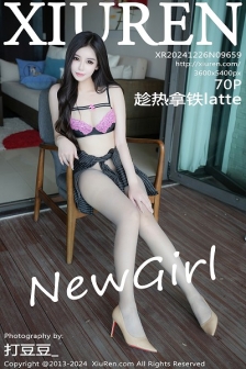 [XiuRen秀人网]No.9659_新人模特趁热拿铁latte性感黑色制服配超薄肉丝秀丰腴身材诱惑写真70P