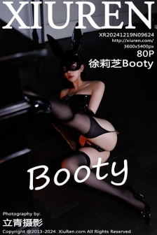 [XiuRen秀人网]No.9624_女神徐莉芝Booty性感黑色情趣内衣配黑丝吊袜秀完美身材诱惑写真80P