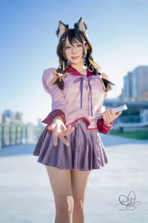 台湾Coser美女雨波_HaneAme-502 2025年11月 化物语 羽川翼 [43P]