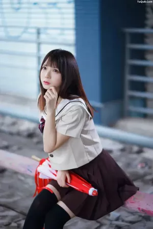 Coser美女疯猫ss No.016 - 丝袜狂想曲(伞) 主题写真 [42P]