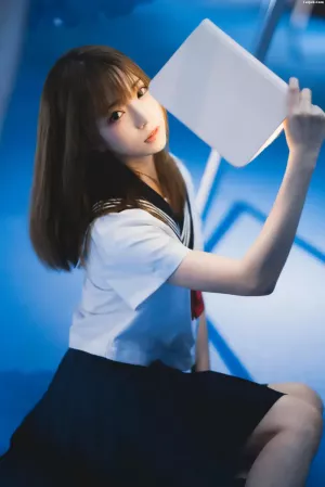 动漫博主Kitaro绮太郎No.052 – 十分之七的蓝 主题写真 [25P]
