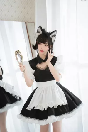 Coser美女面饼仙儿 NO.114 开胸女仆 主题写真 [17P]