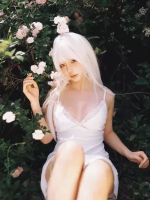 Coser美女蠢沫沫No.356 – 2024年会员 绳+白发 主题写真 [16P]
