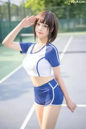 Coser美女蜜汁猫裘No.066 – 体操服 主题写真 [50P]