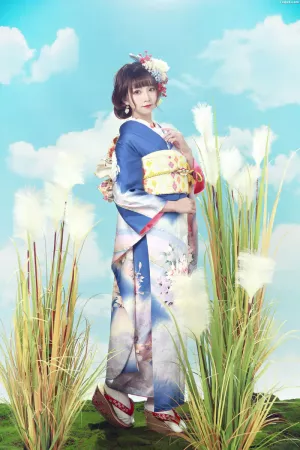 动漫博主Kitaro绮太郎No.076 – 和服少女1 主题写真 [8P]