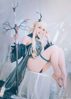 Coser美女_霜月shimo_No.028 – 明日方舟 闪灵 主题写真 [17P]
