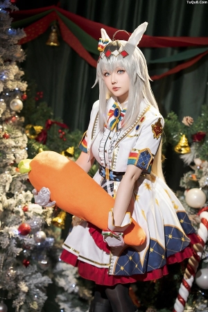 Coser美女星之迟迟No.210 - 2023-12月计划赠品 赛马娘 小栗帽 圣诞衣装 [48P]
