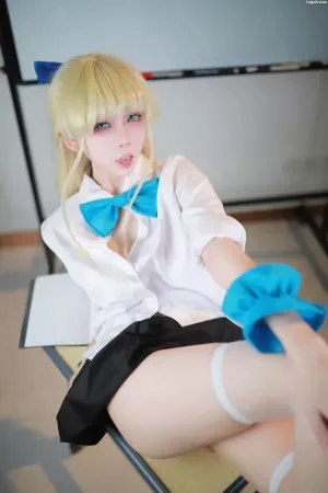 Coser美女上杉绘梨落 NO.010 蔚蓝档案 飞鸟马时 校服 主题写真 [46P]