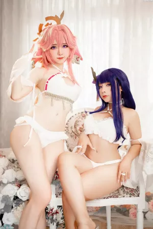 马来西亚甜妹Sally Dorasnow-No.058 – x Sayo Momo Raiden Yae [20P]