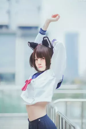 动漫博主桜桃喵No.046 - 猫儿制服 主题写真 [9P]