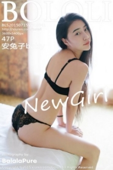 [BoLoli波萝社]Vol.041_安兔子baby居家私房性感内衣黑色蕾丝内裤火辣写真47P
