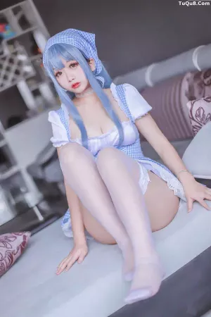 Coser美女日奈娇 No.009 – 蓝色女仆 主题写真 [46P]