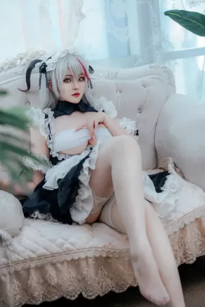 网络美女Natsuko夏夏子-No.045 - 碧蓝航线 埃吉尔 龙女仆 主题写真 [17P]