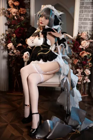 Coser美女洛璃LoLiSAMA.088 - 碧蓝航线 柴郡 [67P]