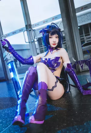 动漫博主_阿包也是兔娘_No.022 – 魅魔芽衣恶魔 主题写真 [11P]