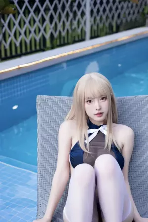 甜妹博主清水由乃 No.082 – 蓝色夏日 主题写真 [29P]