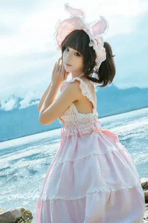 Coser美女蠢沫沫No.264 – 湖边的少女 主题写真 [11P]