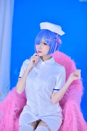 Coser美女_二佐nisa_No.024 – 蕾姆护士 主题写真 [31P]
