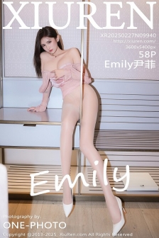 [XiuRen秀人网]No.9940_模特Emily尹菲性感粉色连衣短裙配超薄肉丝秀完美身材诱惑写真58P