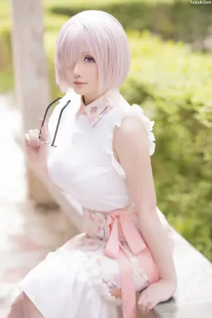 Coser美女星之迟迟No.229 - 4月计划赠品 Fgo-玛修 主题写真 [25P]