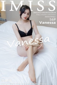 [IMISS爱蜜社]Vol.634_气质美女Vanessa私房脱典雅制服露性感黑色内衣完美诱惑写真56P