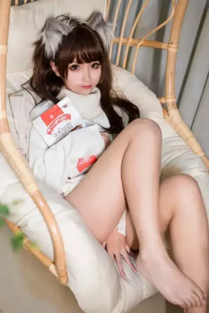 Coser美女蠢沫沫No.043 – 白毛衣 主题写真 [45P]