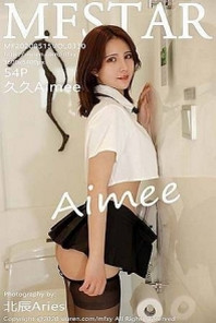 [MFStar模范学院]Vol.330_嫩模久久Aimee私房真空半截衬衣半脱露豪乳遮点撩人诱惑写真54P