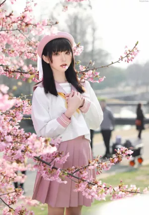 动漫博主Kitaro绮太郎No.107 – 樱花 主题写真 [18P]