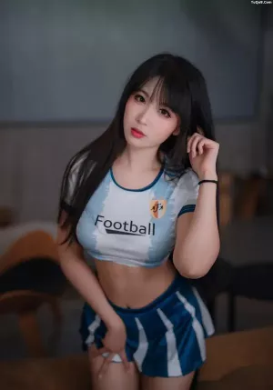 Coser美女轩萧学姐 No.041 – 足球宝贝 主题写真 [64P]