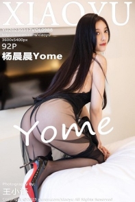 [XiaoYu画语界]Vol.988_女神杨晨晨Yome性感黑色蕾丝连衣短裙露黑色内衣完美诱惑写真92P