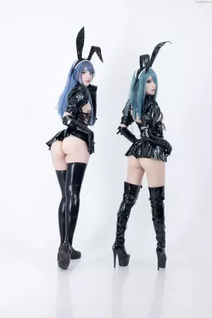 拉脱维亚Coser美女CandyBall-No.011 – LatexBunnyTwins 主题写真 [57P]