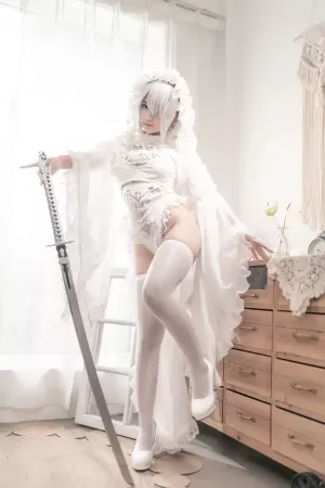 Coser美女蠢沫沫No.098 – 尼尔纪元 白花嫁 主题写真 [20P]