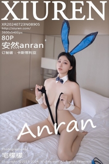 [XiuRen秀人网]No.8905_模特安然anran性感兔女郎装扮蓝色高叉连体衣配黑丝网袜诱惑写真80P
