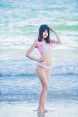 动漫博主桜桃喵No.098 - 桜桃与海 主题写真 [10P]